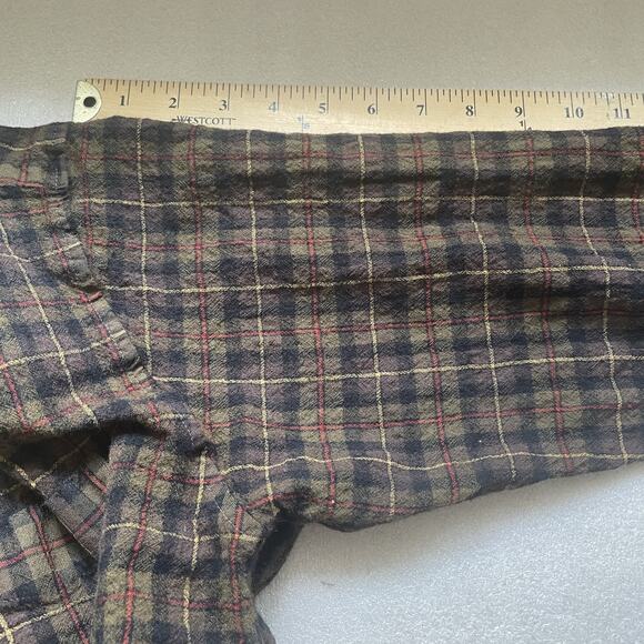 Vintage 90s Sir Pendleton Shirt Men XXL Brown Plaid Wool Button Down Runs Small - Picture 8 of 11